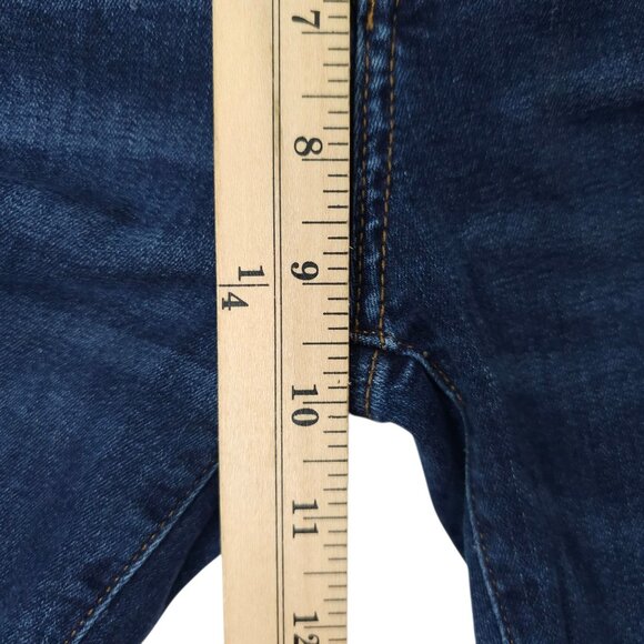 Loft Modern Skinny Crop Jeans Womens Size 28/6 Mid Rise Dark Wash Denim - Picture 13 of 14